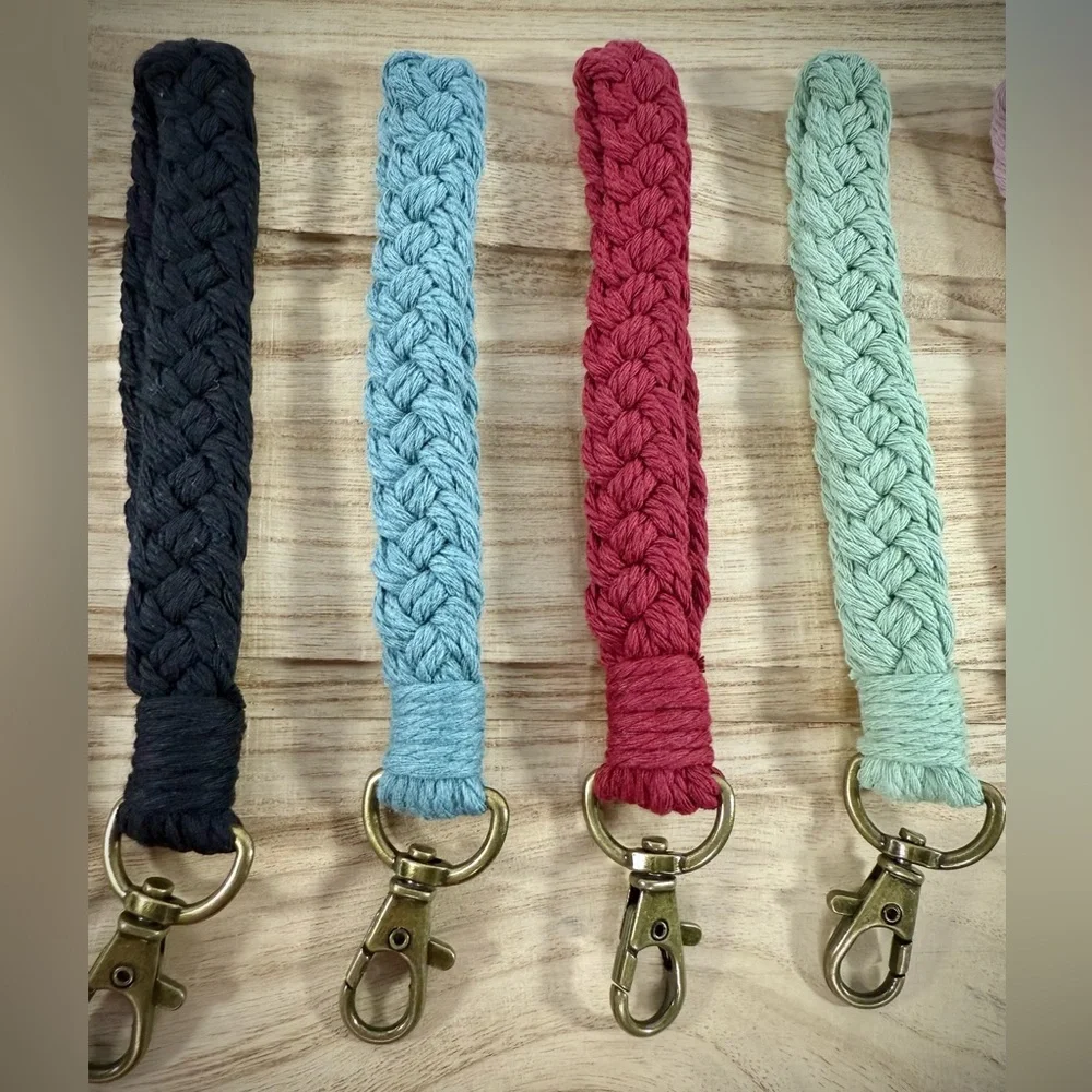 Braided Woven Wrislet Keychain‎ Strap